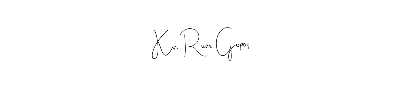 Also You can easily find your signature by using the search form. We will create K.s. Ram Gopal name handwritten signature images for you free of cost using Andilay-7BmLP sign style. K.s. Ram Gopal signature style 4 images and pictures png