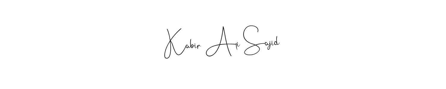 Once you've used our free online signature maker to create your best signature Andilay-7BmLP style, it's time to enjoy all of the benefits that Kabir Ali Sajid name signing documents. Kabir Ali Sajid signature style 4 images and pictures png