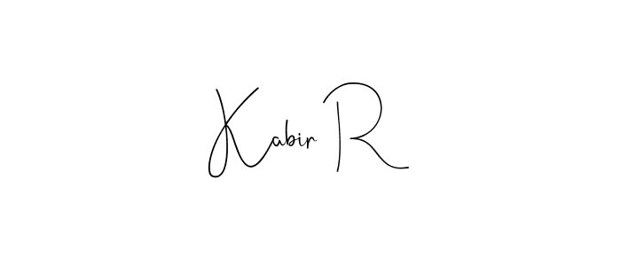 Best and Professional Signature Style for Kabir R. Andilay-7BmLP Best Signature Style Collection. Kabir R signature style 4 images and pictures png