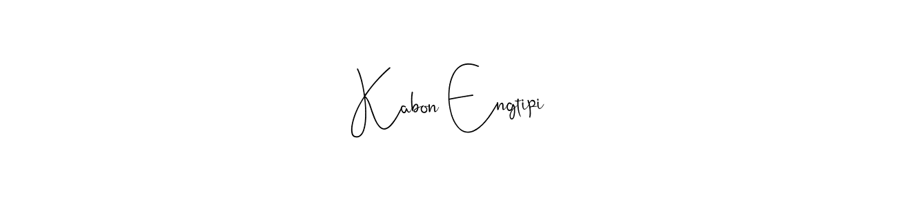 Also You can easily find your signature by using the search form. We will create Kabon Engtipi name handwritten signature images for you free of cost using Andilay-7BmLP sign style. Kabon Engtipi signature style 4 images and pictures png