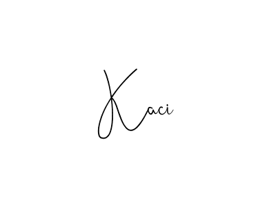if you are searching for the best signature style for your name Kaci. so please give up your signature search. here we have designed multiple signature styles  using Andilay-7BmLP. Kaci signature style 4 images and pictures png