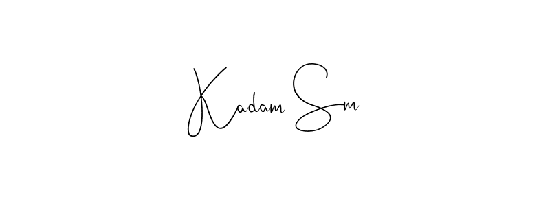 Make a beautiful signature design for name Kadam Sm. Use this online signature maker to create a handwritten signature for free. Kadam Sm signature style 4 images and pictures png