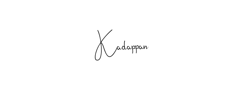 Also You can easily find your signature by using the search form. We will create Kadappan name handwritten signature images for you free of cost using Andilay-7BmLP sign style. Kadappan signature style 4 images and pictures png