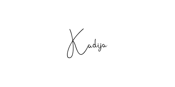 Make a beautiful signature design for name Kadija. With this signature (Andilay-7BmLP) style, you can create a handwritten signature for free. Kadija signature style 4 images and pictures png