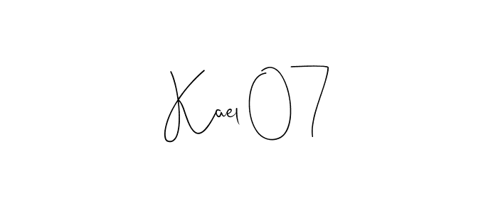 How to Draw Kael 07 signature style? Andilay-7BmLP is a latest design signature styles for name Kael 07. Kael 07 signature style 4 images and pictures png