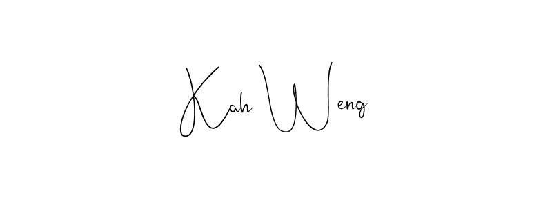 Also we have Kah Weng name is the best signature style. Create professional handwritten signature collection using Andilay-7BmLP autograph style. Kah Weng signature style 4 images and pictures png