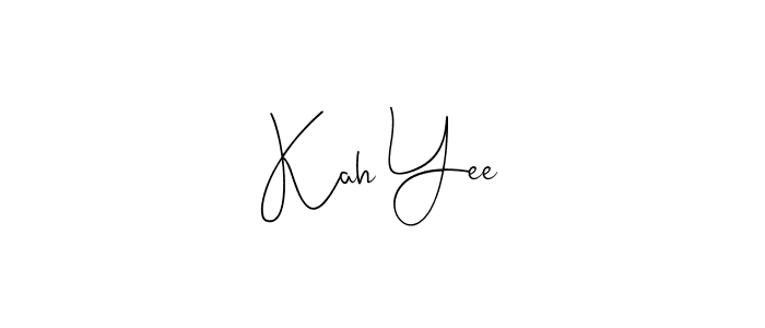 Make a beautiful signature design for name Kah Yee. With this signature (Andilay-7BmLP) style, you can create a handwritten signature for free. Kah Yee signature style 4 images and pictures png