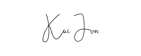 Get an exclusive digital autograph for Kai Jun. The Andilay-7BmLP typeface captures the charm of real penmanship on paper. Kai Jun signature style 4 images and pictures png