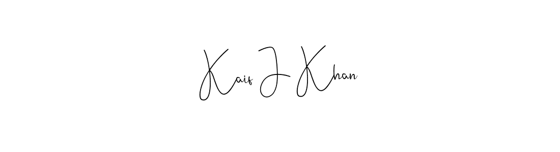 Also You can easily find your signature by using the search form. We will create Kaif J Khan name handwritten signature images for you free of cost using Andilay-7BmLP sign style. Kaif J Khan signature style 4 images and pictures png