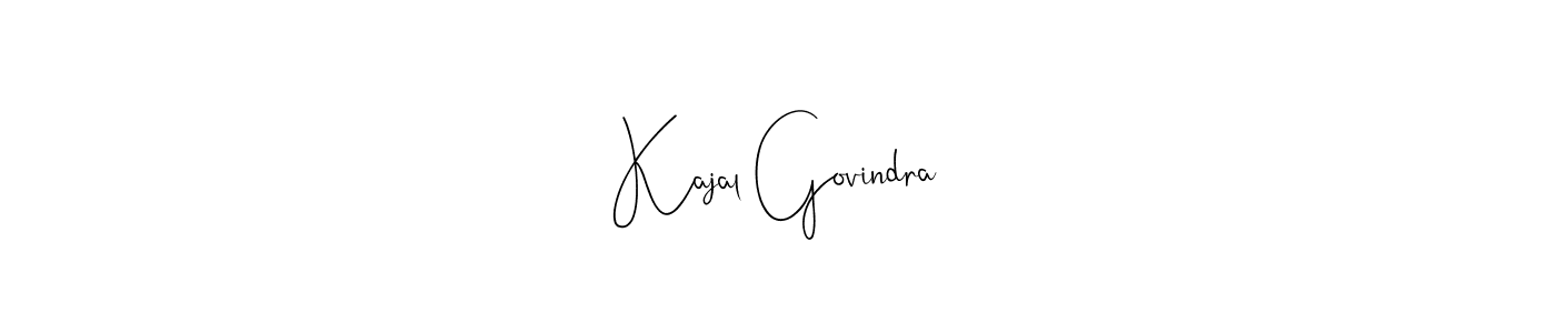 Make a beautiful signature design for name Kajal Govindra. Use this online signature maker to create a handwritten signature for free. Kajal Govindra signature style 4 images and pictures png