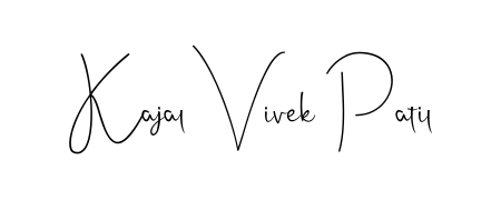 A classic penmanship look for Kajal Vivek Patil. The Andilay-7BmLP font brings timeless elegance and confidence to every signed document. Kajal Vivek Patil signature style 4 images and pictures png