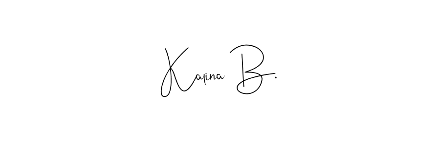 Best and Professional Signature Style for Kalina B.. Andilay-7BmLP Best Signature Style Collection. Kalina B. signature style 4 images and pictures png