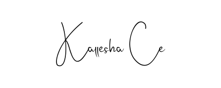 Enhance your business communications with Kallesha Ce signature in Andilay-7BmLP lettering. Clean, modern, and universally compatible. Kallesha Ce signature style 4 images and pictures png