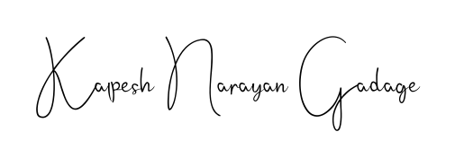Generate high-definition signature styles for Kalpesh Narayan Gadage. The Andilay-7BmLP typeface ensures crisp legibility and sophisticated design. Kalpesh Narayan Gadage signature style 4 images and pictures png