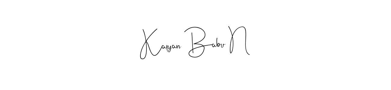 See photos of Kalyan Babu N official signature by Spectra . Check more albums & portfolios. Read reviews & check more about Andilay-7BmLP font. Kalyan Babu N signature style 4 images and pictures png