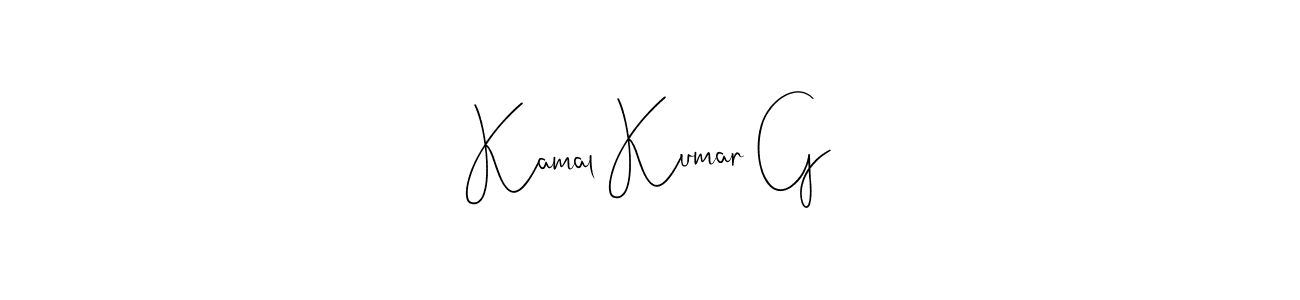Kamal Kumar G stylish signature style. Best Handwritten Sign (Andilay-7BmLP) for my name. Handwritten Signature Collection Ideas for my name Kamal Kumar G. Kamal Kumar G signature style 4 images and pictures png