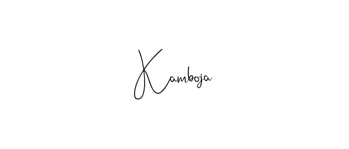 It looks lik you need a new signature style for name Kamboja. Design unique handwritten (Andilay-7BmLP) signature with our free signature maker in just a few clicks. Kamboja signature style 4 images and pictures png