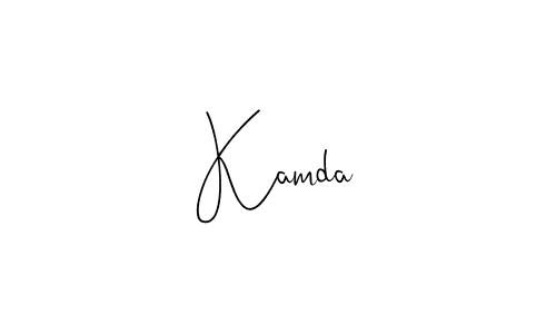 How to make Kamda name signature. Use Andilay-7BmLP style for creating short signs online. This is the latest handwritten sign. Kamda signature style 4 images and pictures png