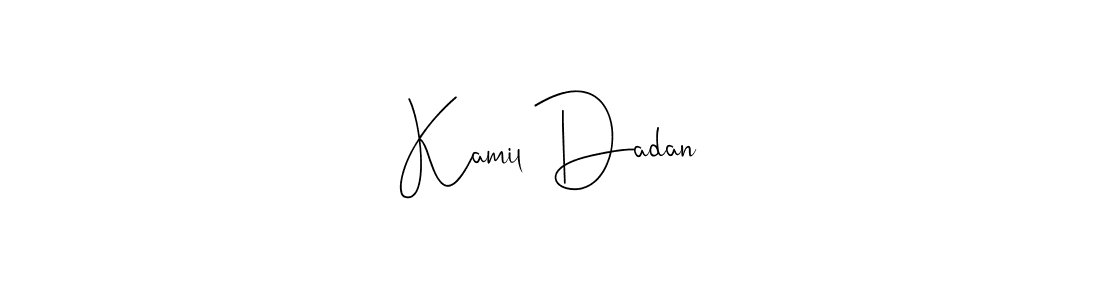 Make a short Kamil Dadan signature style. Manage your documents anywhere anytime using Andilay-7BmLP. Create and add eSignatures, submit forms, share and send files easily. Kamil Dadan signature style 4 images and pictures png