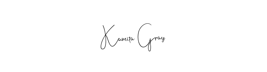 if you are searching for the best signature style for your name Kamita Gray. so please give up your signature search. here we have designed multiple signature styles  using Andilay-7BmLP. Kamita Gray signature style 4 images and pictures png