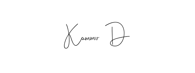 Use a signature maker to create a handwritten signature online. With this signature software, you can design (Andilay-7BmLP) your own signature for name Kammu  D. Kammu  D signature style 4 images and pictures png