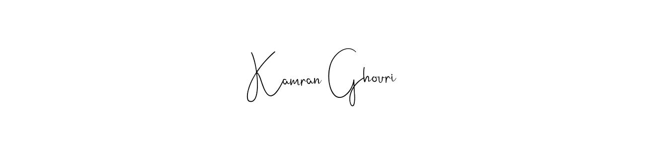 Make a beautiful signature design for name Kamran Ghouri. With this signature (Andilay-7BmLP) style, you can create a handwritten signature for free. Kamran Ghouri signature style 4 images and pictures png