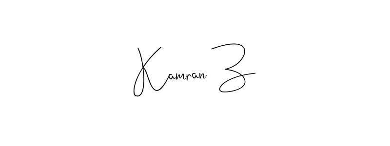 How to Draw Kamran Z signature style? Andilay-7BmLP is a latest design signature styles for name Kamran Z. Kamran Z signature style 4 images and pictures png