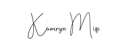 If you are searching for the best signature style for your name Kamryn Mills, here we have designed multiple signature styles using Andilay-7BmLP. Kamryn Mills signature style 4 images and pictures png