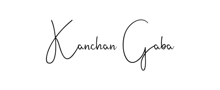 Make a beautiful signature design for name Kanchan Gaba. Use this online signature maker to create a handwritten signature for free. Kanchan Gaba signature style 4 images and pictures png