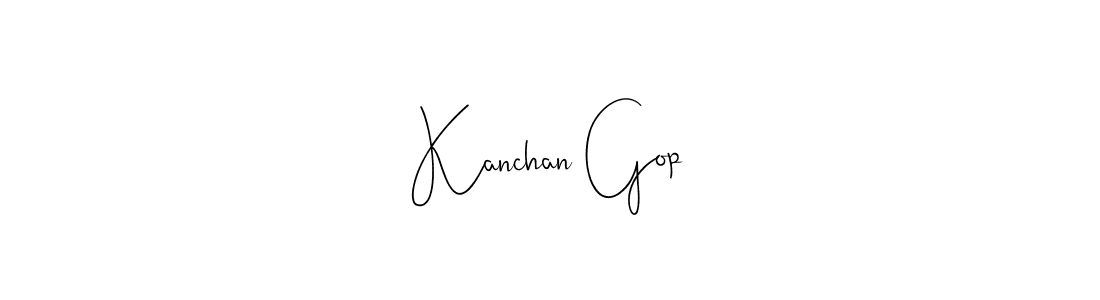 You can use this online signature creator to create a handwritten signature for the name Kanchan Gop. This is the best online autograph maker. Kanchan Gop signature style 4 images and pictures png