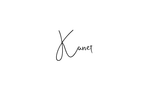 Use a signature maker to create a handwritten signature online. With this signature software, you can design (Andilay-7BmLP) your own signature for name Kanet. Kanet signature style 4 images and pictures png