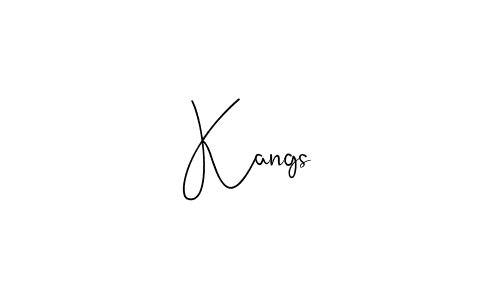 Create a beautiful signature design for name Kangs. With this signature (Andilay-7BmLP) fonts, you can make a handwritten signature for free. Kangs signature style 4 images and pictures png