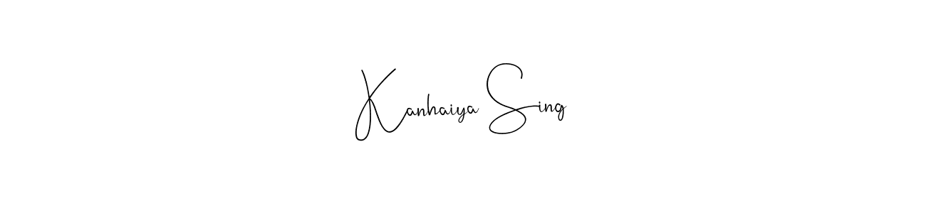 The best way (Andilay-7BmLP) to make a short signature is to pick only two or three words in your name. The name Kanhaiya Sing include a total of six letters. For converting this name. Kanhaiya Sing signature style 4 images and pictures png