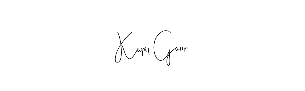 How to make Kapil Gaur signature? Andilay-7BmLP is a professional autograph style. Create handwritten signature for Kapil Gaur name. Kapil Gaur signature style 4 images and pictures png
