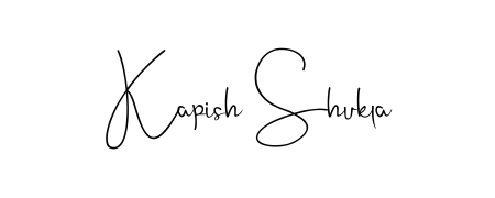 Make your name Kapish Shukla memorable on every contract using Andilay-7BmLP autograph style. Instant transparent background export available. Kapish Shukla signature style 4 images and pictures png