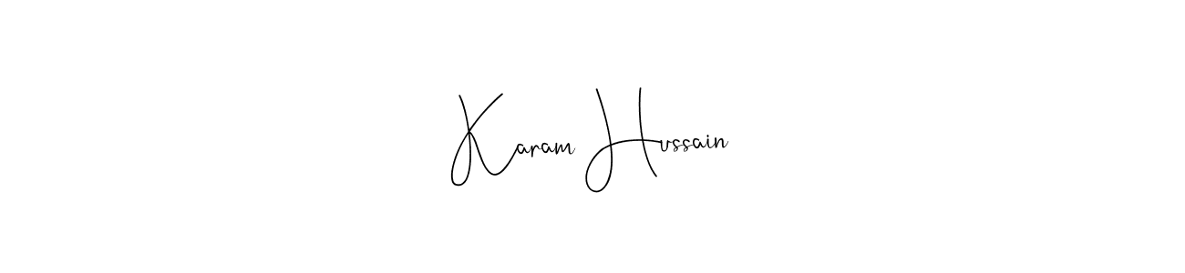 Similarly Andilay-7BmLP is the best handwritten signature design. Signature creator online .You can use it as an online autograph creator for name Karam Hussain. Karam Hussain signature style 4 images and pictures png