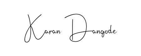 Discover how Karan Dangode looks in an executive cursive font (Andilay-7BmLP). Perfect for legal documents, invoices, and certificates. Karan Dangode signature style 4 images and pictures png