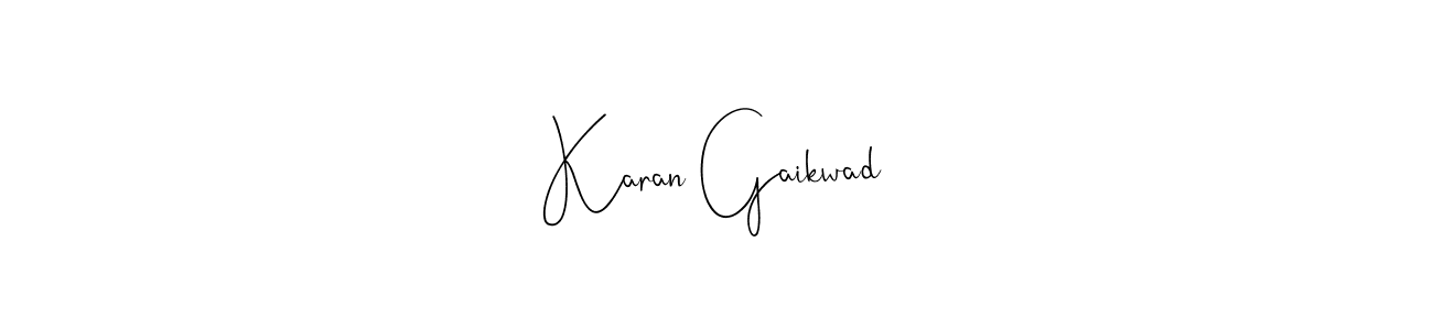 Here are the top 10 professional signature styles for the name Karan Gaikwad. These are the best autograph styles you can use for your name. Karan Gaikwad signature style 4 images and pictures png