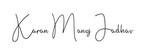 Once you've used our free online signature maker to create your best signature Andilay-7BmLP style, it's time to enjoy signing your documents with Karan Manoj Jadhav name. Karan Manoj Jadhav signature style 4 images and pictures png