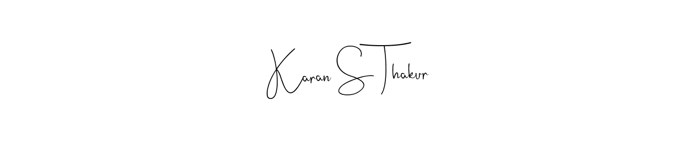 Design your own signature with our free online signature maker. With this signature software, you can create a handwritten (Andilay-7BmLP) signature for name Karan S Thakur. Karan S Thakur signature style 4 images and pictures png