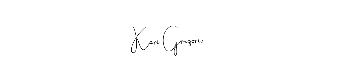 This is the best signature style for the Kari Gregorio name. Also you like these signature font (Andilay-7BmLP). Mix name signature. Kari Gregorio signature style 4 images and pictures png