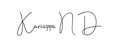 Explore multiple handwriting variations for Kariappa N D including this stunning Andilay-7BmLP design. Free to use across all platforms. Kariappa N D signature style 4 images and pictures png