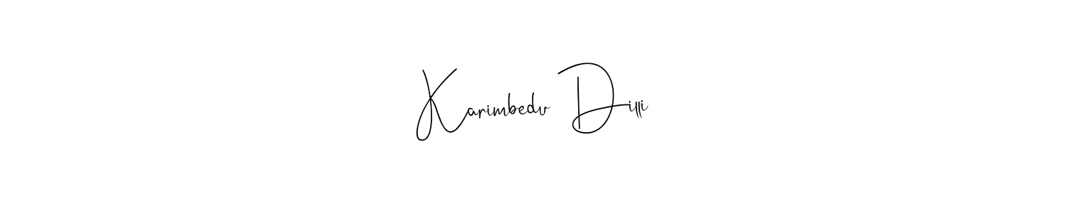 Make a beautiful signature design for name Karimbedu Dilli. Use this online signature maker to create a handwritten signature for free. Karimbedu Dilli signature style 4 images and pictures png