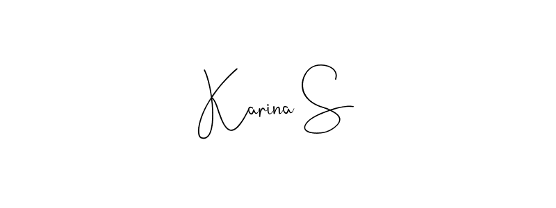 Best and Professional Signature Style for Karina S. Andilay-7BmLP Best Signature Style Collection. Karina S signature style 4 images and pictures png