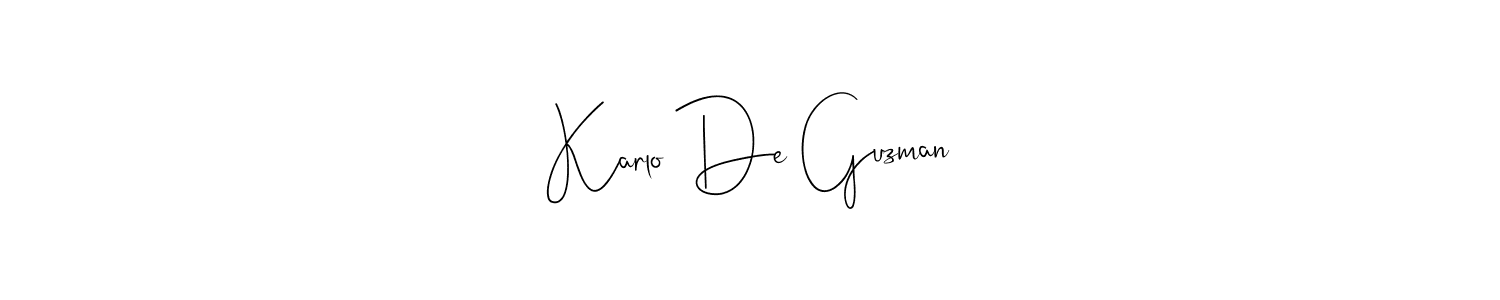 How to make Karlo De Guzman signature? Andilay-7BmLP is a professional autograph style. Create handwritten signature for Karlo De Guzman name. Karlo De Guzman signature style 4 images and pictures png