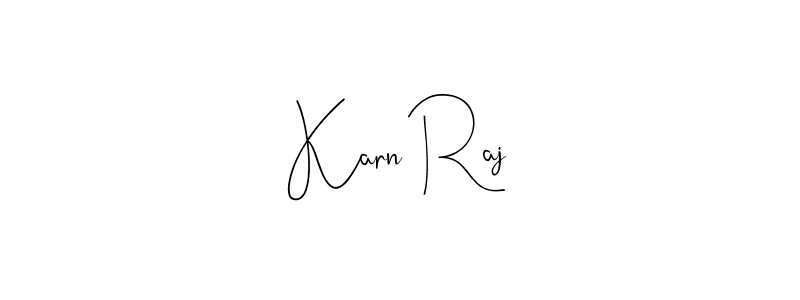 Andilay-7BmLP is a professional signature style that is perfect for those who want to add a touch of class to their signature. It is also a great choice for those who want to make their signature more unique. Get Karn Raj name to fancy signature for free. Karn Raj signature style 4 images and pictures png