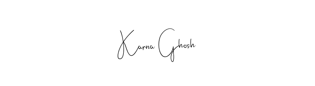 Create a beautiful signature design for name Karna Ghosh. With this signature (Andilay-7BmLP) fonts, you can make a handwritten signature for free. Karna Ghosh signature style 4 images and pictures png