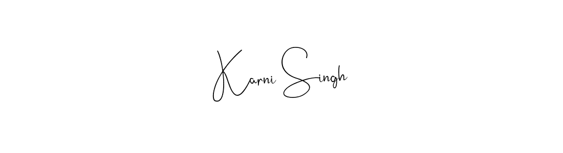 Karni Singh stylish signature style. Best Handwritten Sign (Andilay-7BmLP) for my name. Handwritten Signature Collection Ideas for my name Karni Singh. Karni Singh signature style 4 images and pictures png