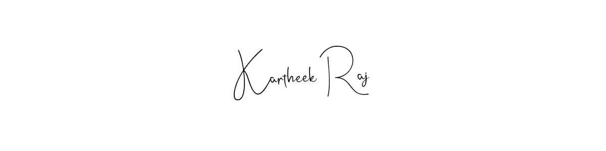 Also we have Kartheek Raj name is the best signature style. Create professional handwritten signature collection using Andilay-7BmLP autograph style. Kartheek Raj signature style 4 images and pictures png