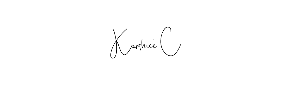 Make a beautiful signature design for name Karthick C. Use this online signature maker to create a handwritten signature for free. Karthick C signature style 4 images and pictures png